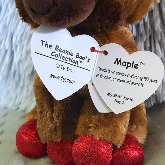 COPY - TY Beanie Boo Canadian Exclusive 6" Moose: Maple - Picture 4 of 4